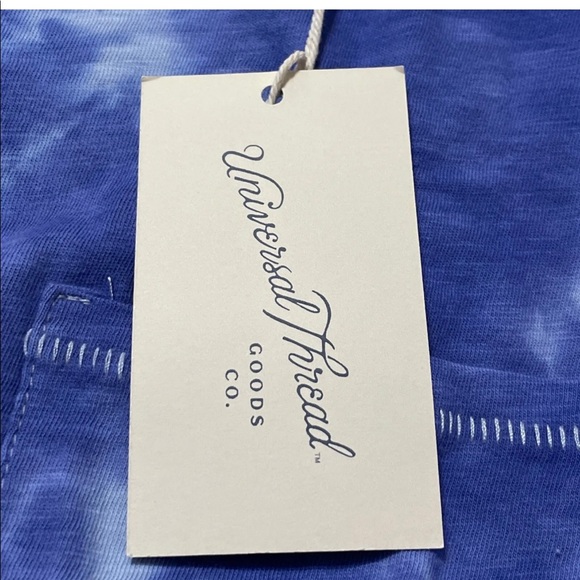 Universal Threads Womens Blue Tie Dye Pocket Tee T Shirt Top Small New With Tags - Picture 4 of 7